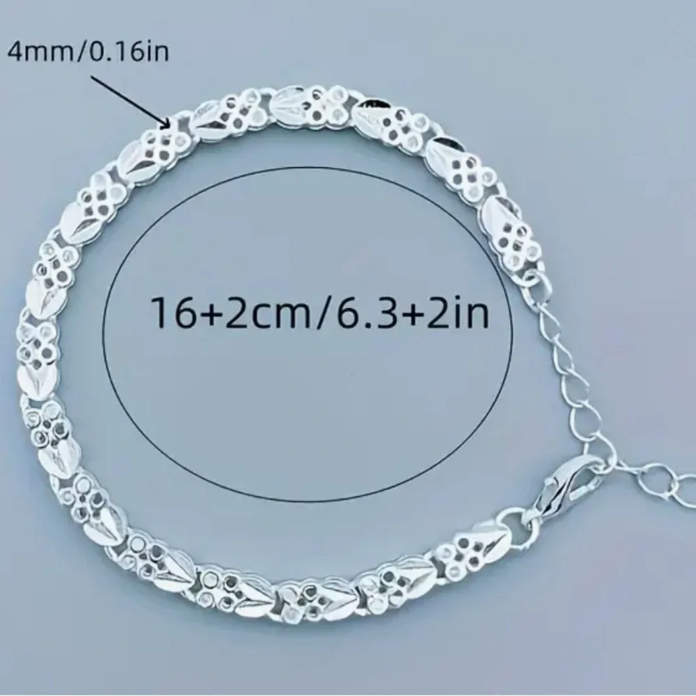 Silver Plated Bracelet Simple Alloy Design for Everyday NWT - Picture 7 of 7